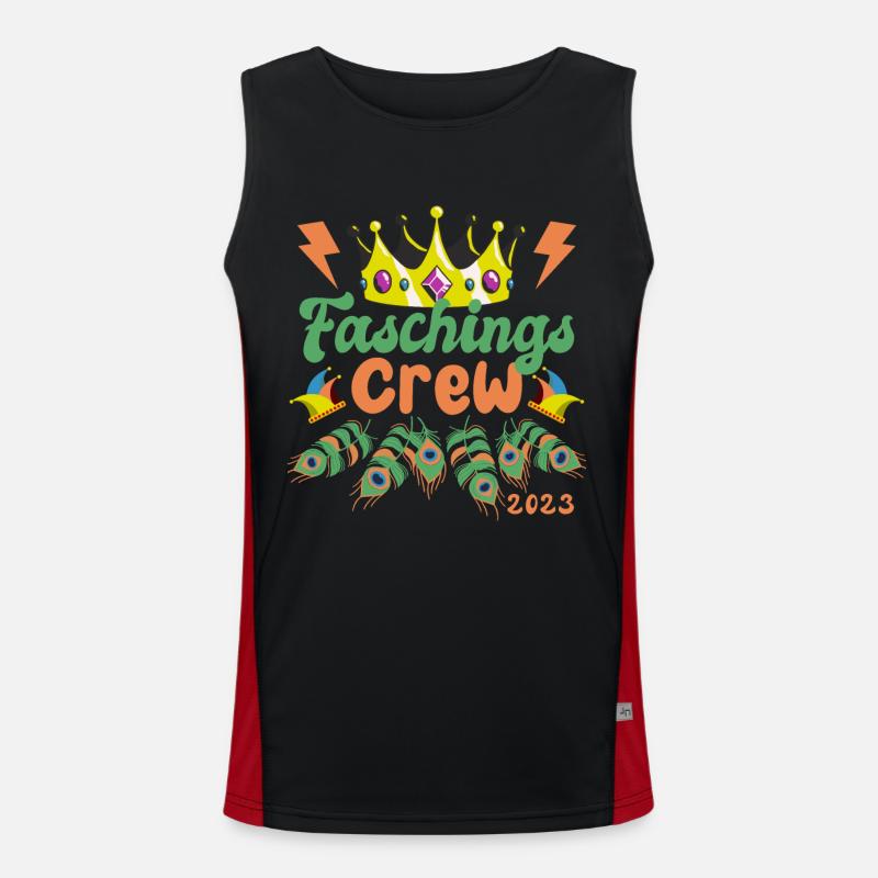 Carnival Crew 2023 | Peacock & Crown Men's Functional Contrast Tank Top 
