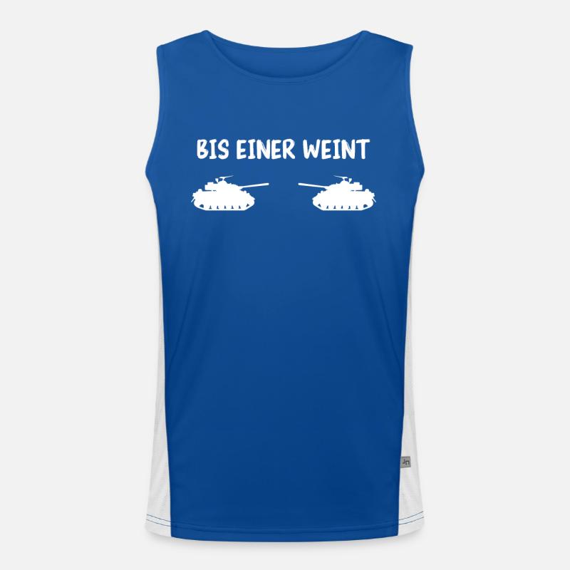 Panzer Kampfpanzer Panzerkampfwagen Panzerfahrer Funktionelles Kontrast-Tank Top für Männer 