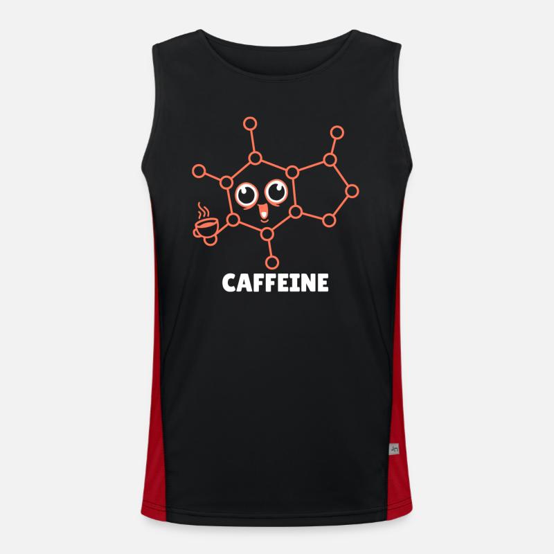 Chemist Chemistry Science Atom Molecule - Men's Functional Contrast Tank Top  - black/red