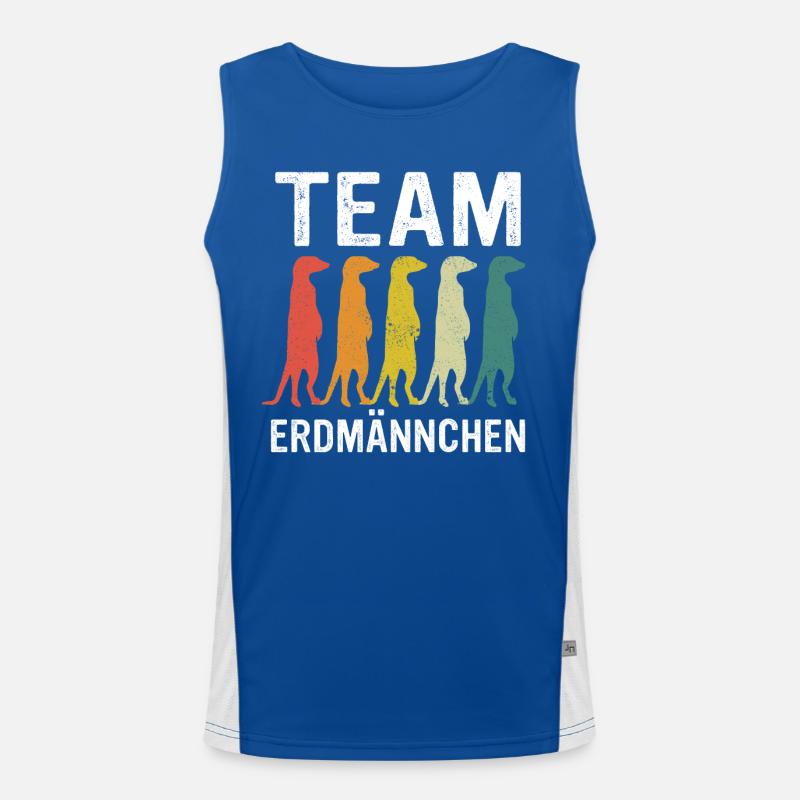 Erdmännchen Scharrtier Tier Funktionelles Kontrast-Tank Top für Männer 