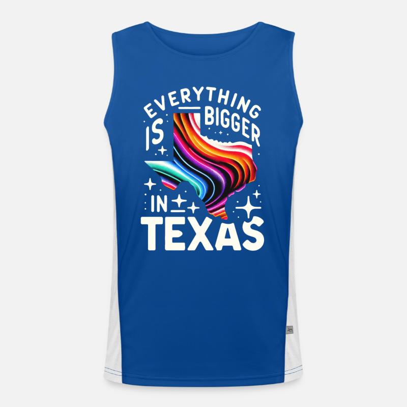 Texas State Texaner Texas Funktionelles Kontrast-Tank Top für Männer 