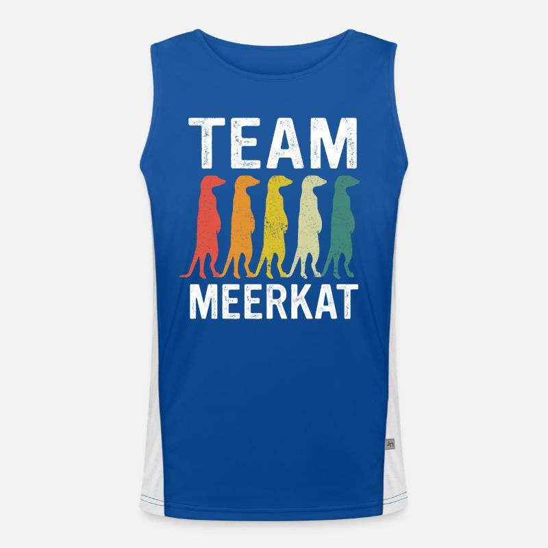Erdmännchen Tier Erdmann Funktionelles Kontrast-Tank Top für Männer 