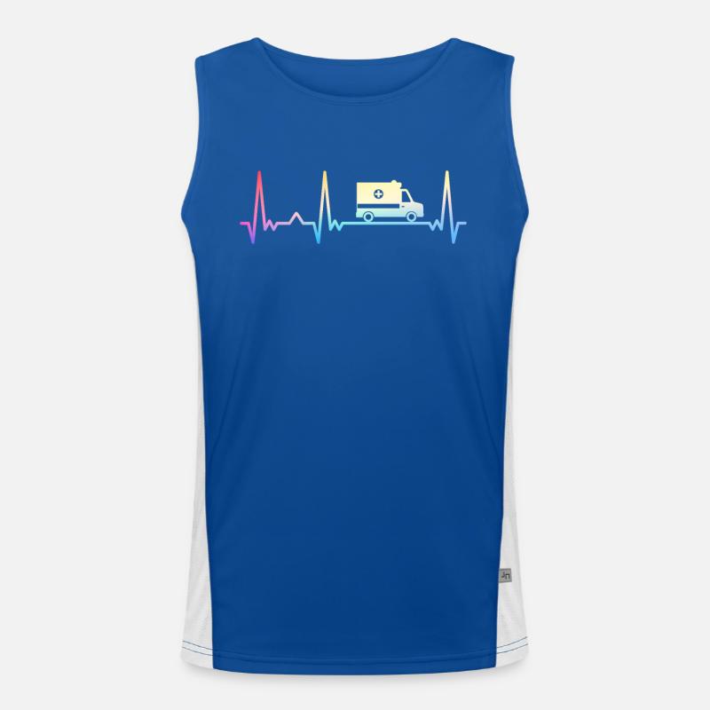 Ambulancier Paramédical Débardeur respirant contrasté Homme 
