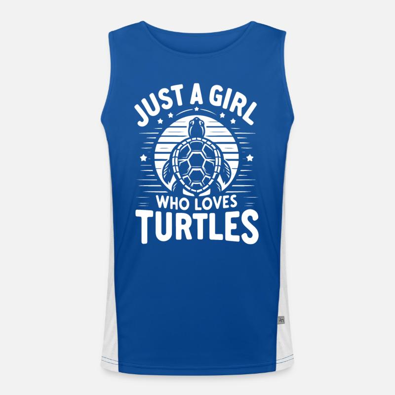 Turtle Sea Turtle Turtle Animal Men's Functional Contrast Tank Top 