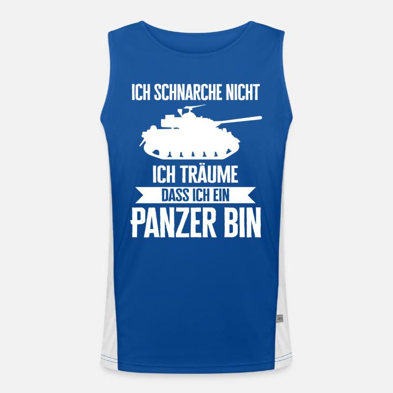 Panzer Kampfpanzer Panzerkampfwagen Panzerfahrer Funktionelles Kontrast-Tank Top für Männer 