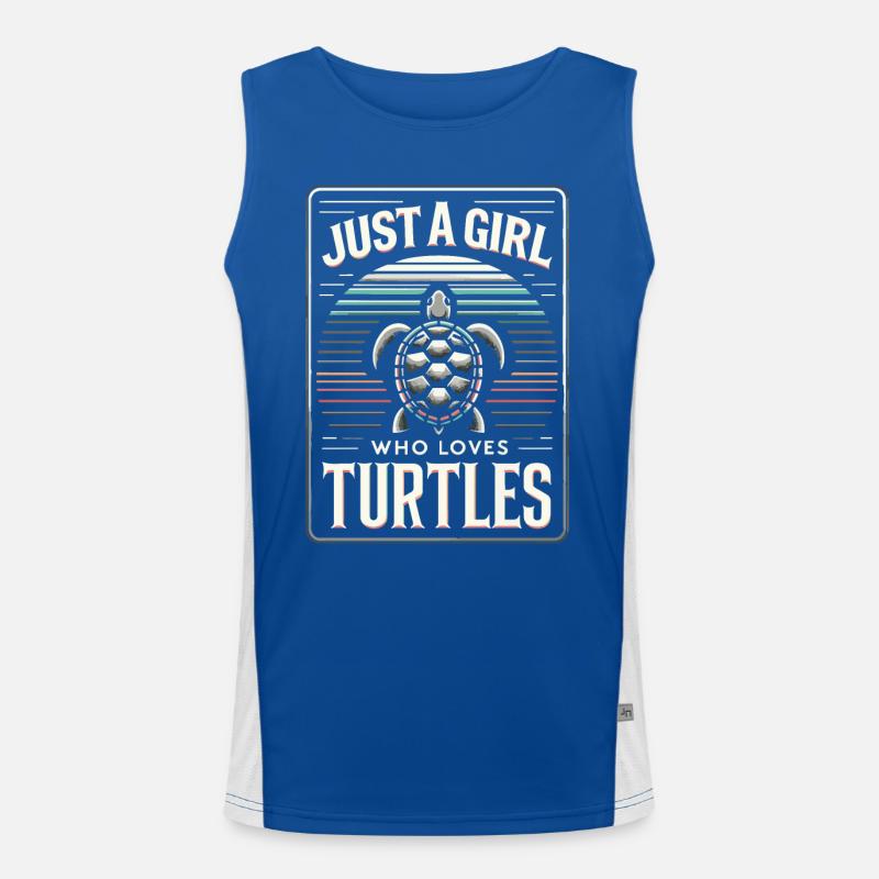 Turtle Sea Turtle Turtle Animal Men's Functional Contrast Tank Top 