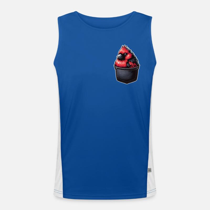 Kardinal Rotkardinal Vogel Roter Kardinal Funktionelles Kontrast-Tank Top für Männer 