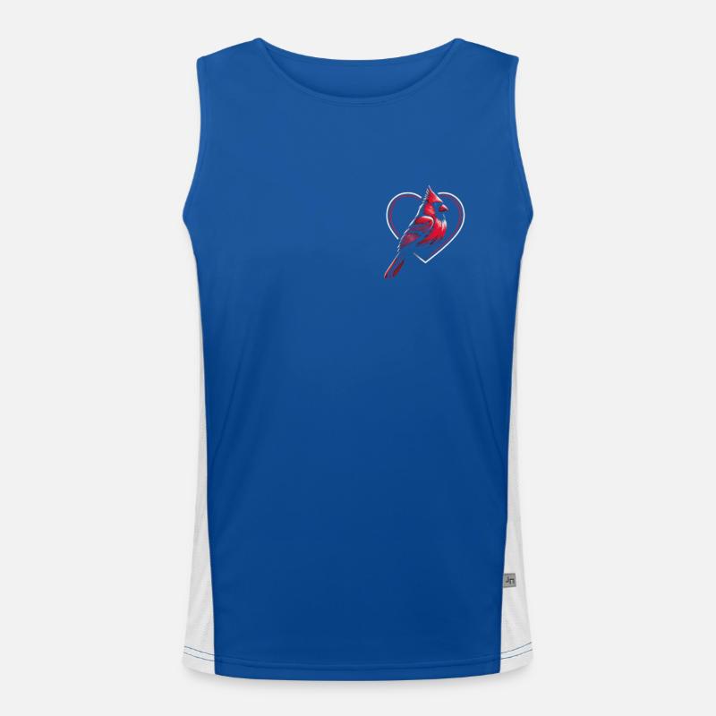 Kardinal Rotkardinal Vogel Roter Kardinal Funktionelles Kontrast-Tank Top für Männer 