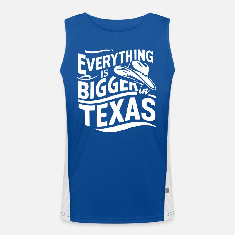 Texas State Texaner Texas Funktionelles Kontrast-Tank Top für Männer 