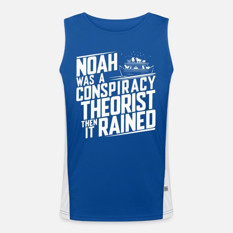 Conspiracy theorist conspiracy theory Men's Functional Contrast Tank Top 