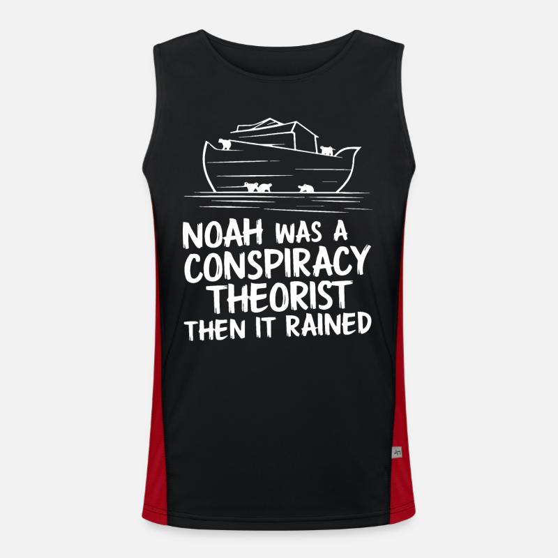 Conspiracy theorist conspiracy theory Men's Functional Contrast Tank Top 