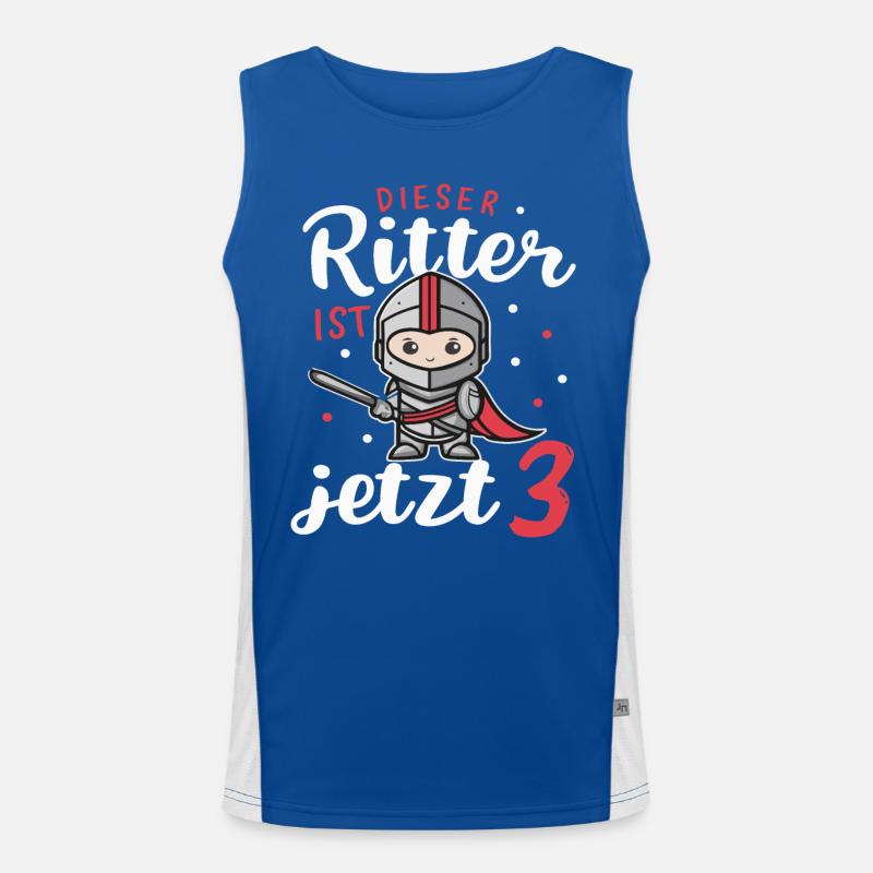 Geburtstagsgeschenk 3 Jahre Geburtstagskind Funktionelles Kontrast-Tank Top für Männer 