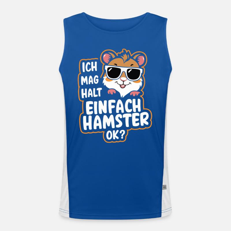 Hamster Golden Hamster Dwarf Hamster Men's Functional Contrast Tank Top 