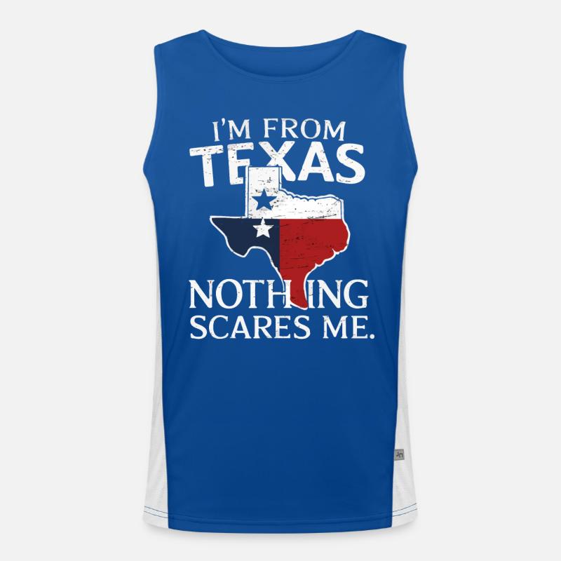 Texas State Texaner Texas Funktionelles Kontrast-Tank Top für Männer 