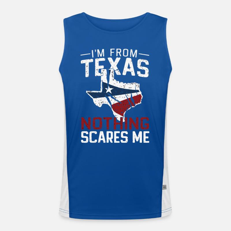 Texas State Texaner Texas Funktionelles Kontrast-Tank Top für Männer 