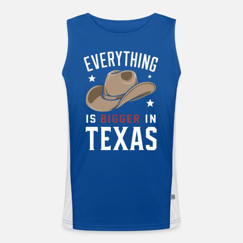 Texas State Texaner Texas Funktionelles Kontrast-Tank Top für Männer 