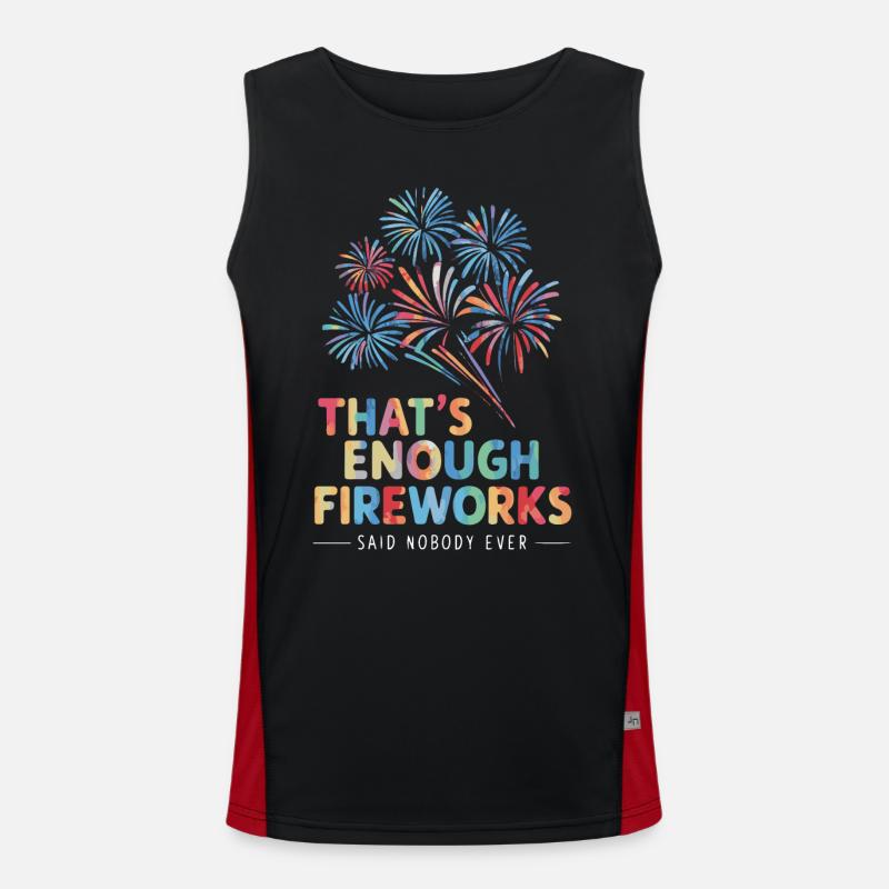 Pyrotechnics Fireworks Pyrotechnics Men's Functional Contrast Tank Top 