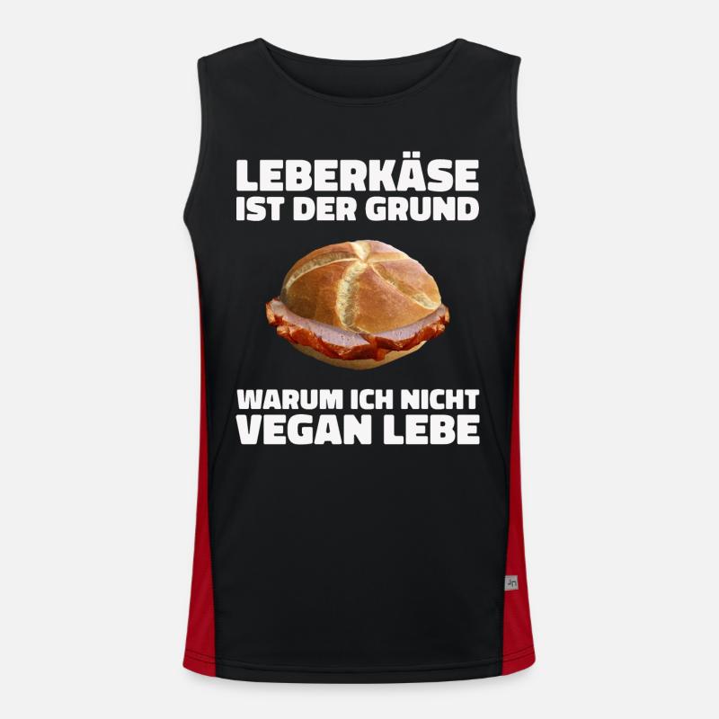 Leberkäs Bayern Leberkas Semmel Fleischkäse Débardeur respirant contrasté Homme 