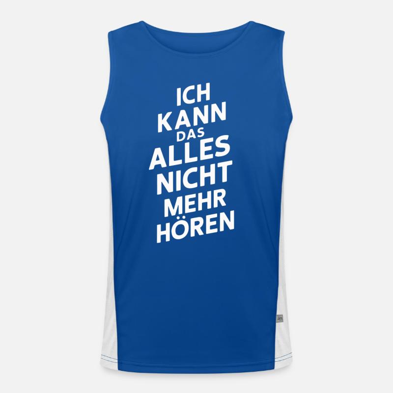 Sarcasm Irony Funny Sarcastic Sayings Men's Functional Contrast Tank Top 