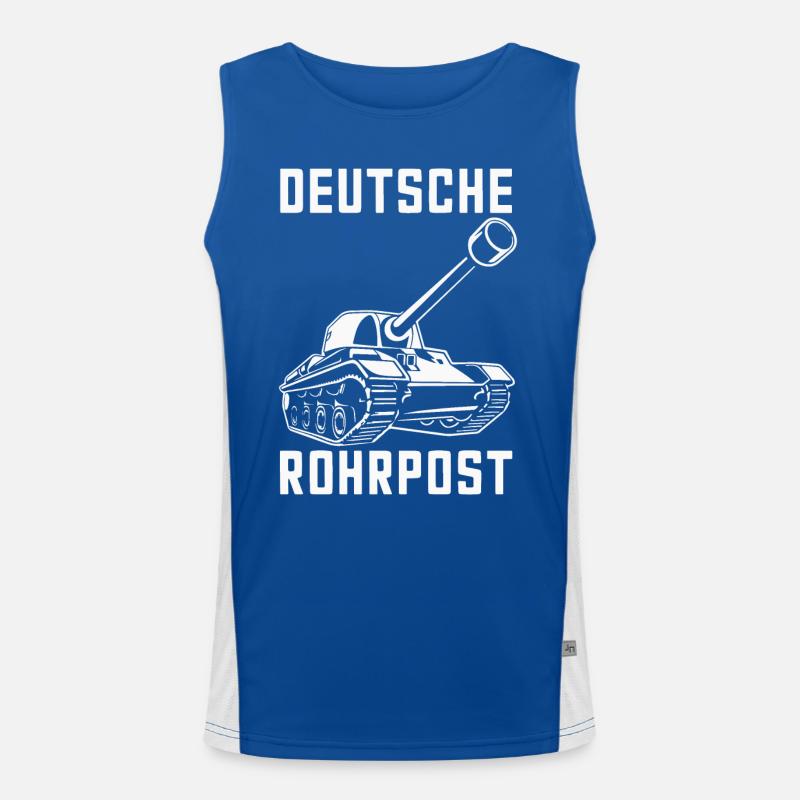 Panzer Kampfpanzer Panzerkampfwagen Panzerfahrer Funktionelles Kontrast-Tank Top für Männer 