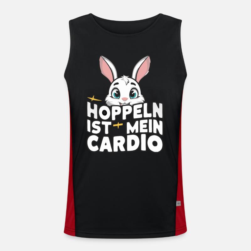 Bunny Bunnies Rabbit Pet Men's Functional Contrast Tank Top 