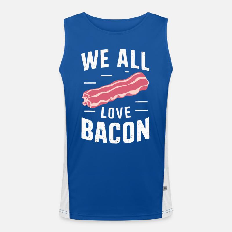 Bacon Breakfast Bacon Men's Functional Contrast Tank Top 