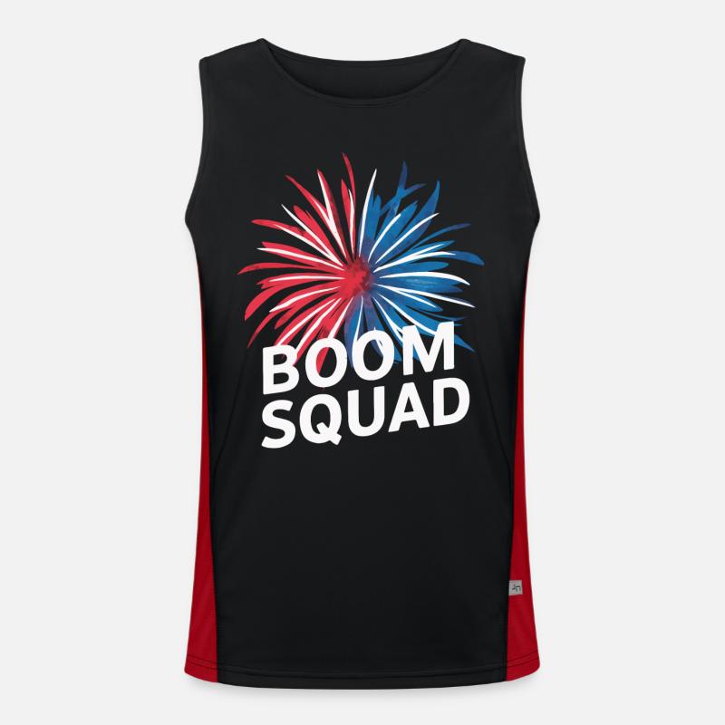Pyrotechnics Fireworks Pyrotechnics - Men's Functional Contrast Tank Top - black/red