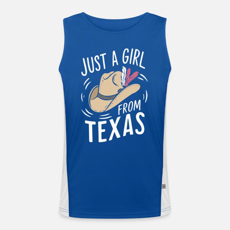 État du Texas Texans Texas Débardeur respirant contrasté Homme 