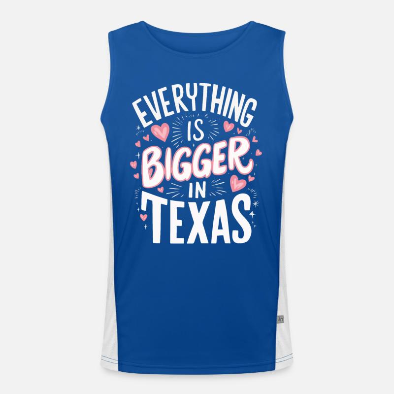 Texas State Texaner Texas Funktionelles Kontrast-Tank Top für Männer 