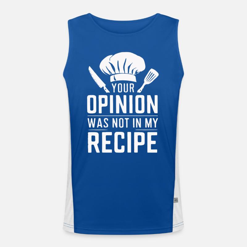 Koch Kochen Küchencheff Bäker Funktionelles Kontrast-Tank Top für Männer 