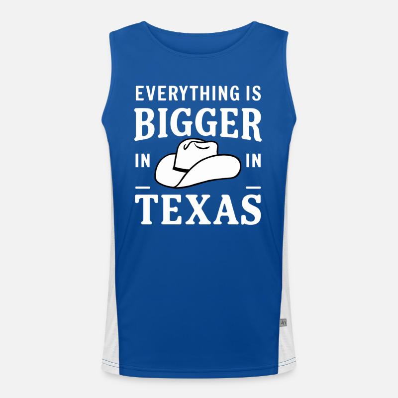 État du Texas Texans Texas Débardeur respirant contrasté Homme 
