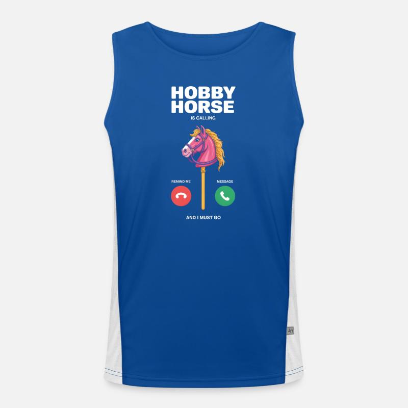 Hobby Horse ruft dich Funktionelles Kontrast-Tank Top für Männer 