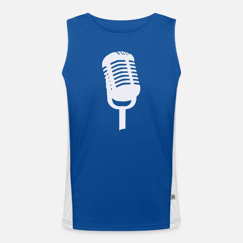 Mikrofon Funktionelles Kontrast-Tank Top für Männer 