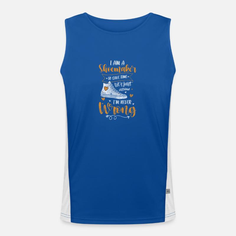 Shoemaker Profession Men's Functional Contrast Tank Top 