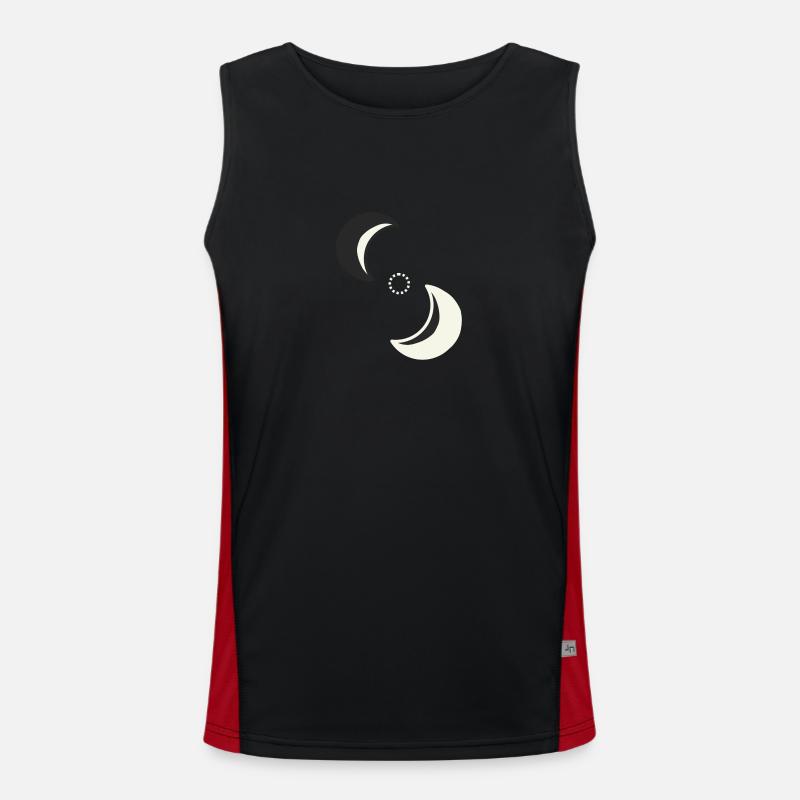 Yin Yang Funktionelles Kontrast-Tank Top für Männer 