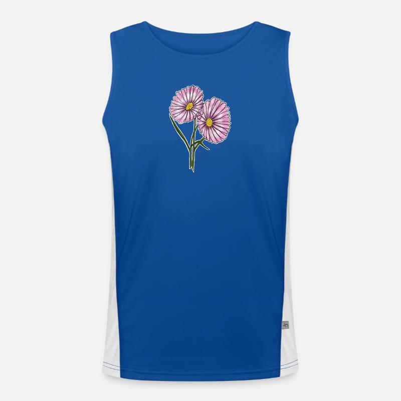 Gänseblümchen Funktionelles Kontrast-Tank Top für Männer 