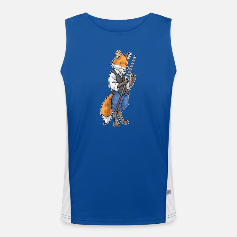 Fuchs Billiard Queue Sport Funktionelles Kontrast-Tank Top für Männer 