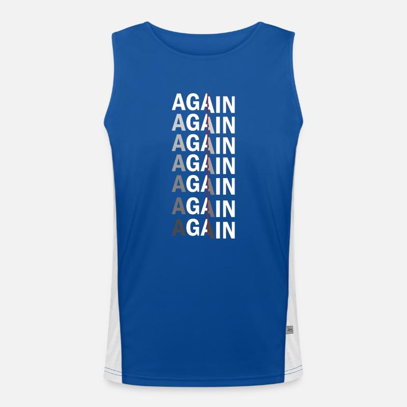 Again Again Again Again Débardeur respirant contrasté Homme 