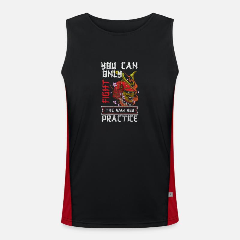 Japan Aikido Katana Funktionelles Kontrast-Tank Top für Männer 