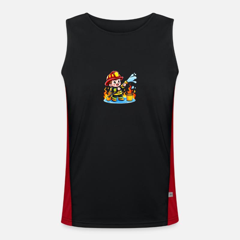 Firehero kid Funktionelles Kontrast-Tank Top für Männer 