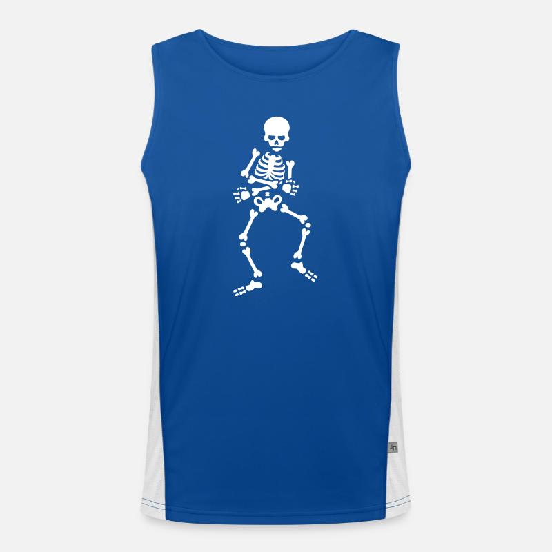 Skidibi dance challenge danse squelette meme Débardeur respirant contrasté Homme 