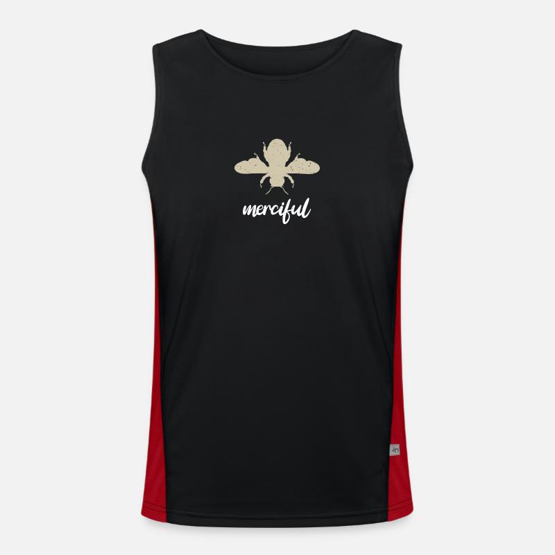 Beige Bee Merciful Biene Be Merciful Men's Functional Contrast Tank Top 