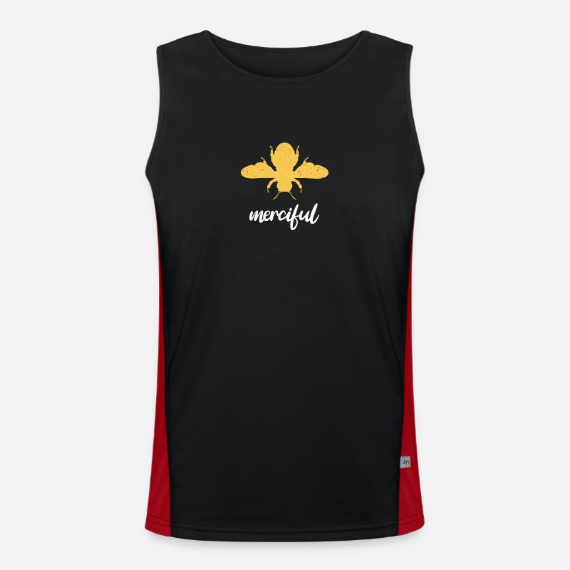 Yellow Bee Merciful Bee Be Merciful Men's Functional Contrast Tank Top 