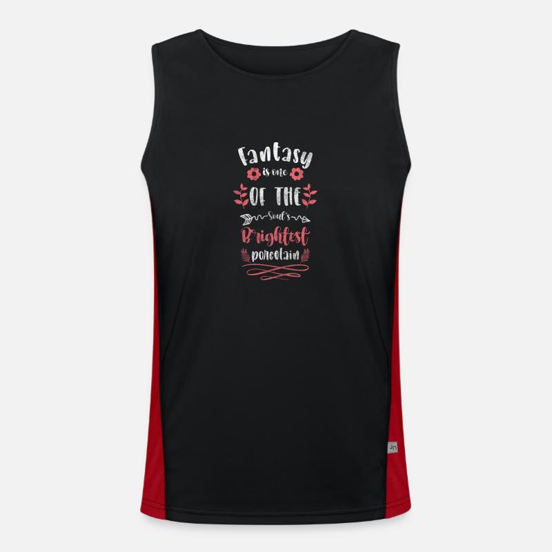 Fee Kinder Magie Funktionelles Kontrast-Tank Top für Männer 