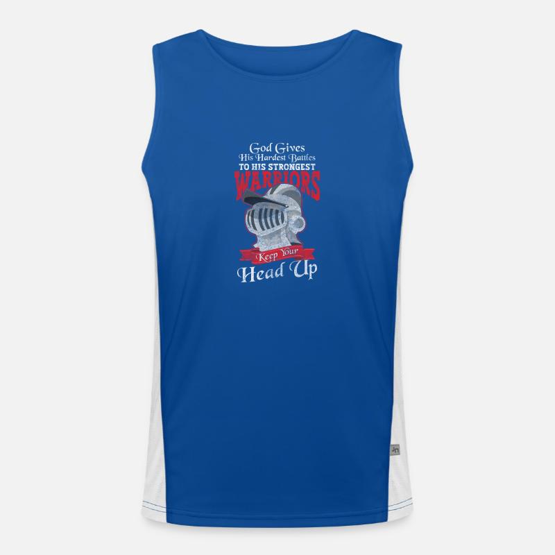 Sword Hero Warrior Men's Functional Contrast Tank Top 