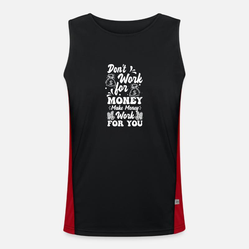 Rich Millionaire Gift Men's Functional Contrast Tank Top 