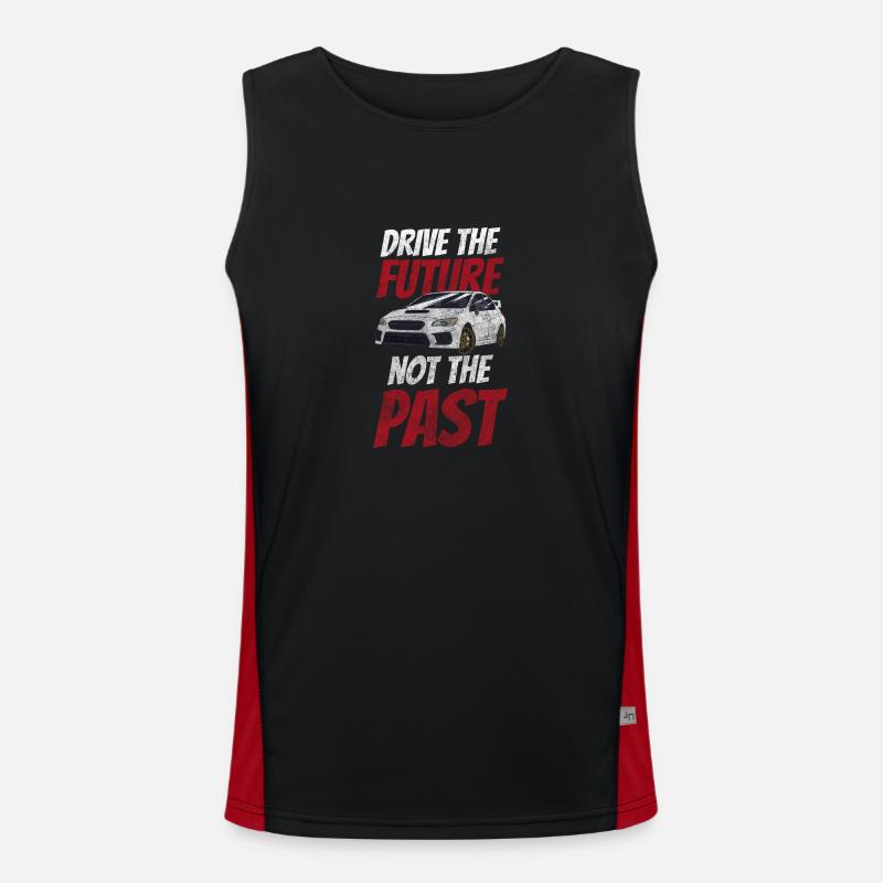 Electric Car Environment Power Climate Change Men's Functional Contrast Tank Top 