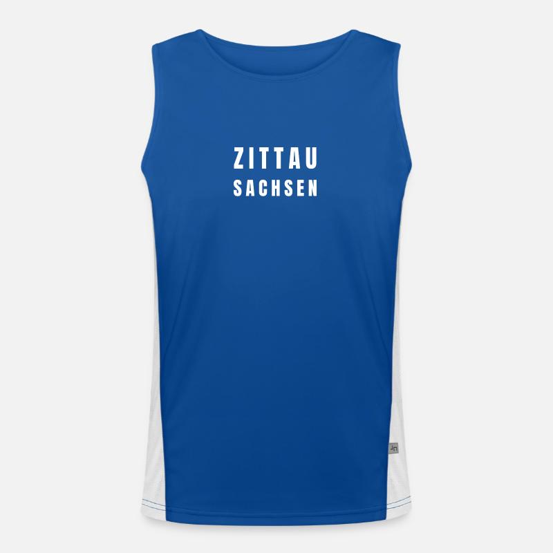 Zittau Sachsen Funktionelles Kontrast-Tank Top für Männer 