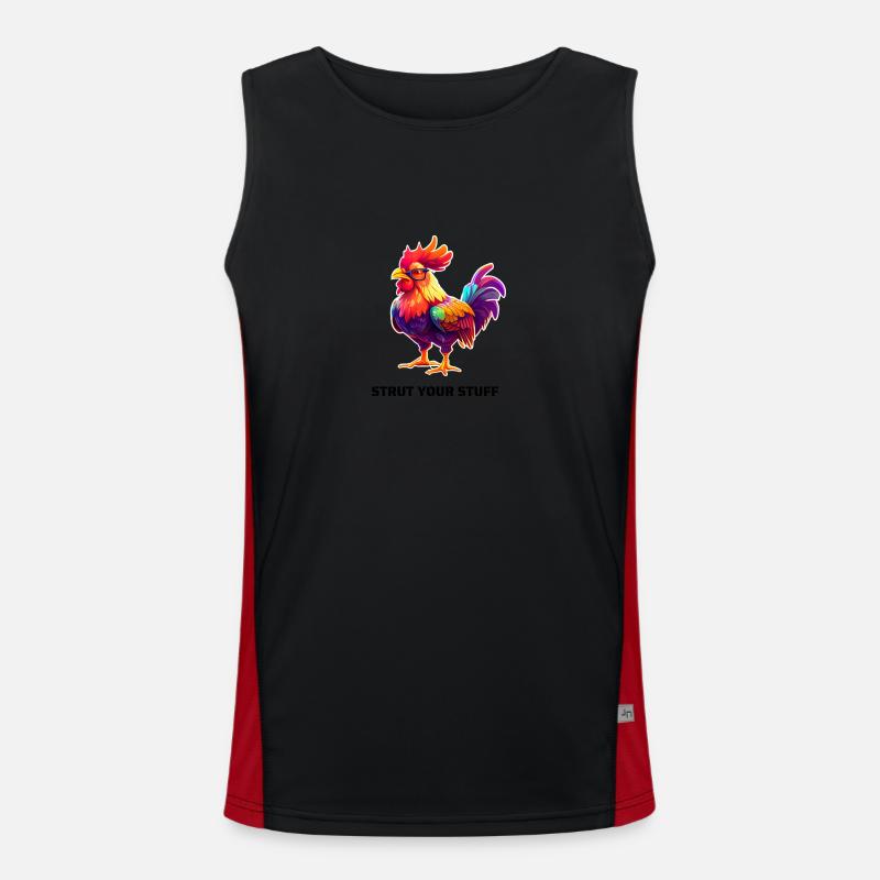 STRUT YOUR STUFF Funktionelles Kontrast-Tank Top für Männer 