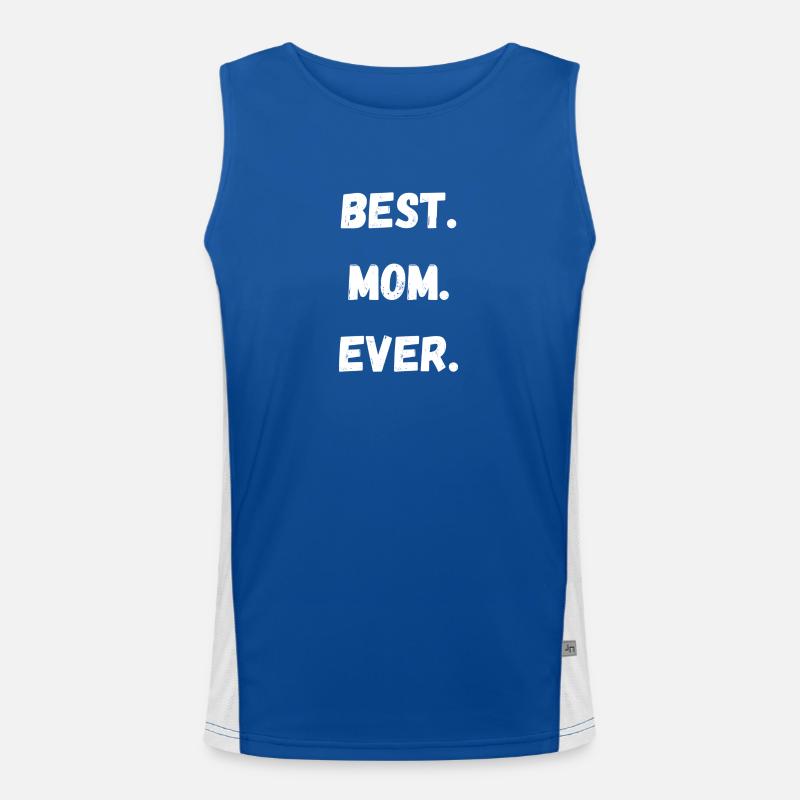 Beste Mutter aller Zeiten Funktionelles Kontrast-Tank Top für Männer 